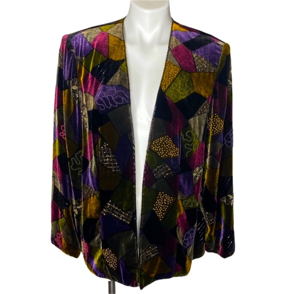 Vie by Victoria royal velvet top (b8)